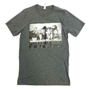 3/$25 Bella Canvas Horror Friends Gray Cotton Blend Graphic Print Shirt